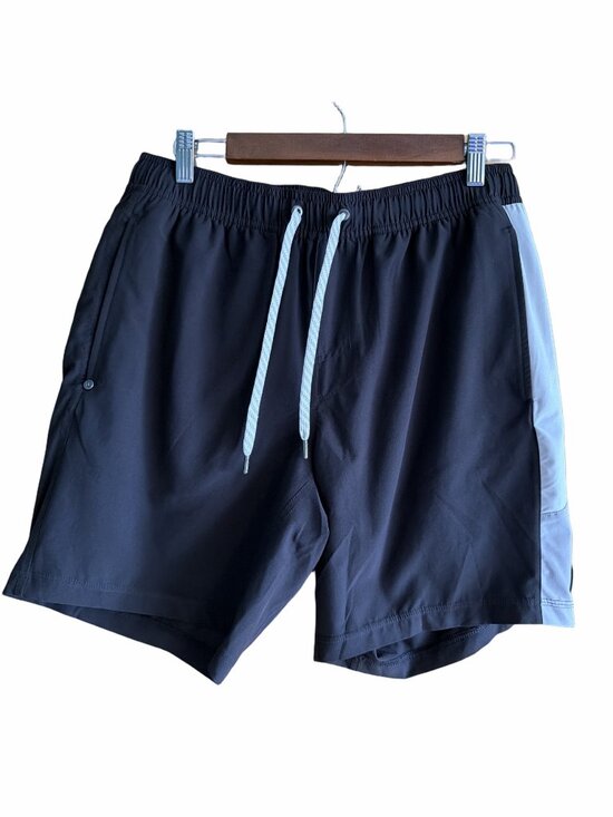 Vuori Other - VUORI Kore Shorts Lined Men's Size M Black with White/Gray Side Stripe